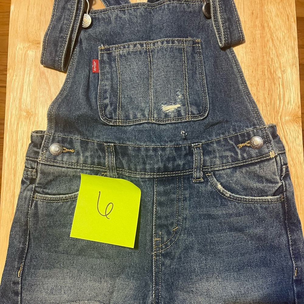Levi's Blue Denim Overalls